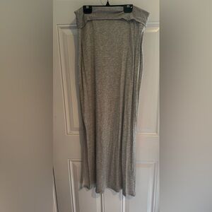 bebe Heather Gray Maxi Skirt